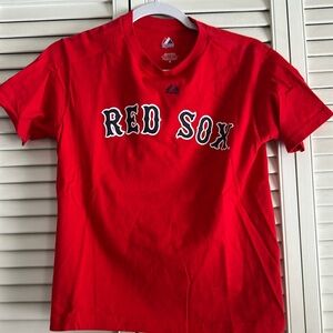 Red Sox Red Tee Shirt size M Smoke Free Home No Rips No Stains